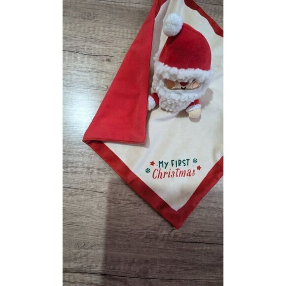 Pearhead InC Babys First Christmas Santa Lovey Blanket 12" Plush Holiday - Picture 6 of 8